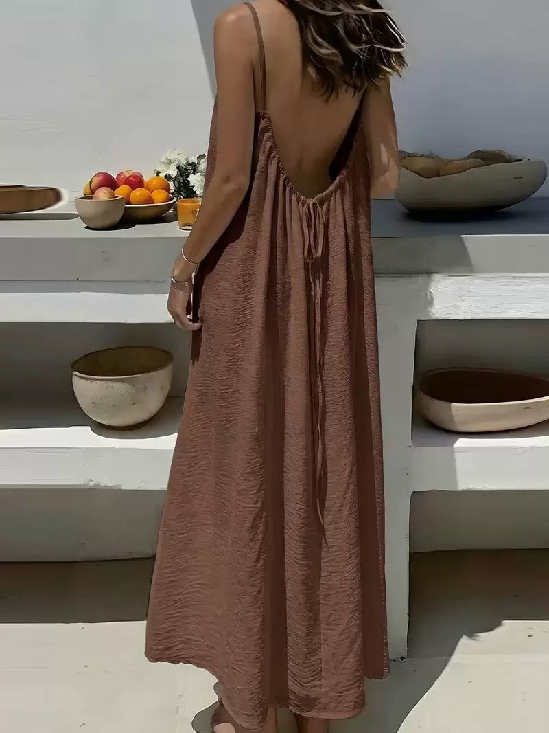 VIDAL BORDEAUX | ROBE SPAGHETTI POUR FEMMES