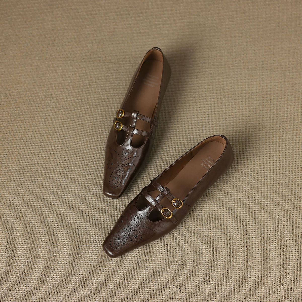 Etta | Mules à double bride avec perforations