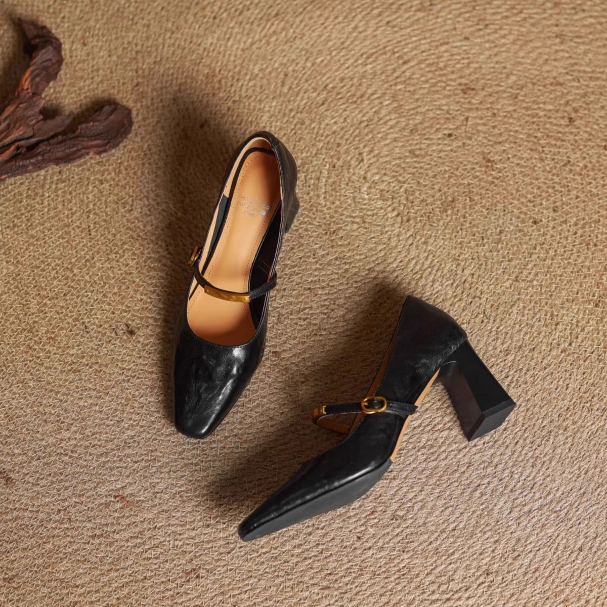Elise | Talons Mary Jane à talon bloc classique