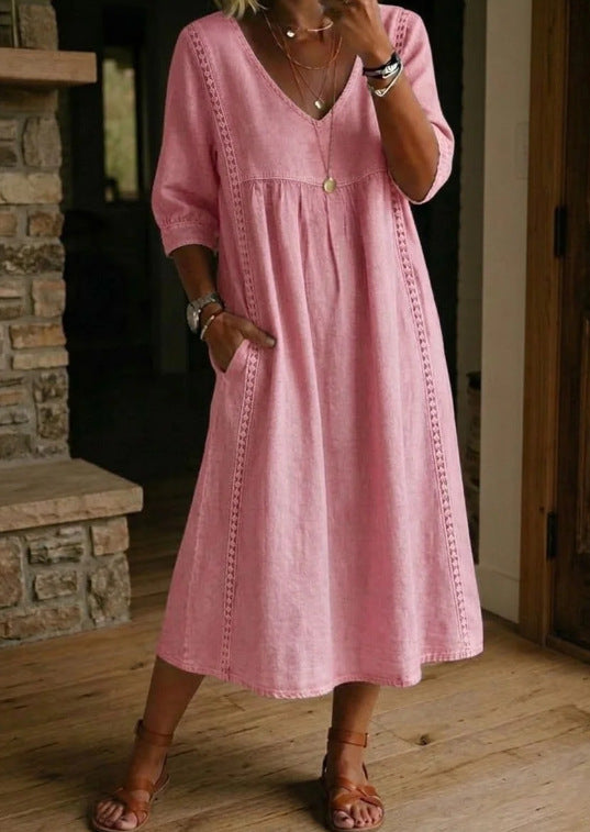 MOREAU LYON | ROBE EN DENIM ANCIEN À COUPE LOOSE POUR FEMMES