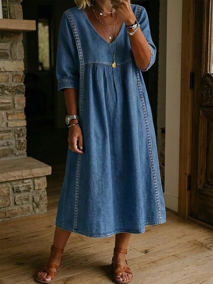 MOREAU LYON | ROBE MIDI EN DENTELLE CHIC POUR FEMMES