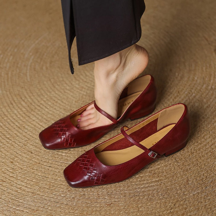 Marlow | Ballerines Mary Jane à bout carré