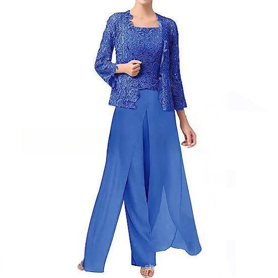 MOREAU LYON | ÉLÉGANTE ENSEMBLE PANTALON EN MOUSSELINE POUR FEMME