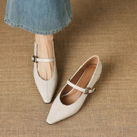 Erin | Ballerines Mary Jane à Bout Pointu