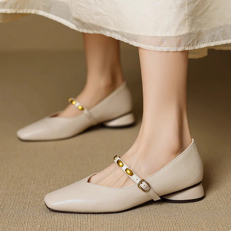 Dahlia | Mary Janes à Boucle Vintage
