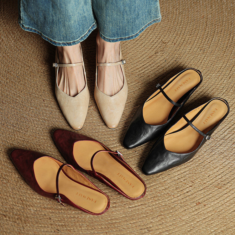MOREAU LYON | MULES À POINTE POUR FEMMES