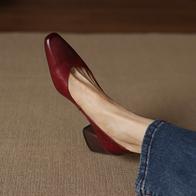 Lila | Talons à Talon Bloc Pointu
