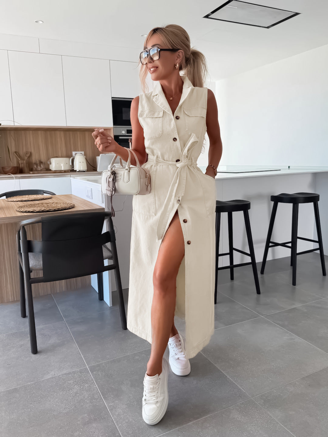 MOREAU LYON | ROBE EN JEAN MODERNE POUR FEMME