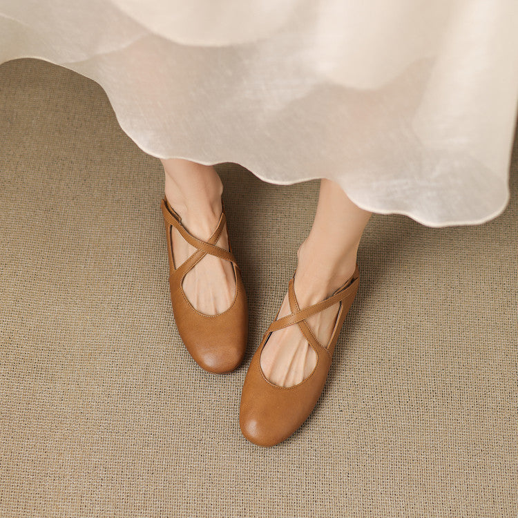 Cara | Ballerines à Sangles Croisées