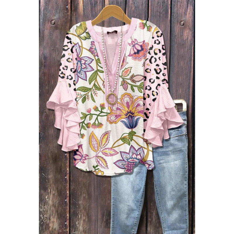 VIDAL BORDEAUX | BLOUSE À VOLANTS POUR FEMMES