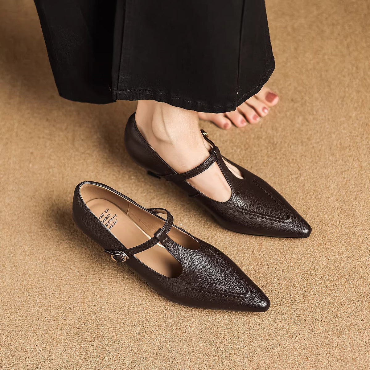 Eliza | Talons T-Strap Pointus