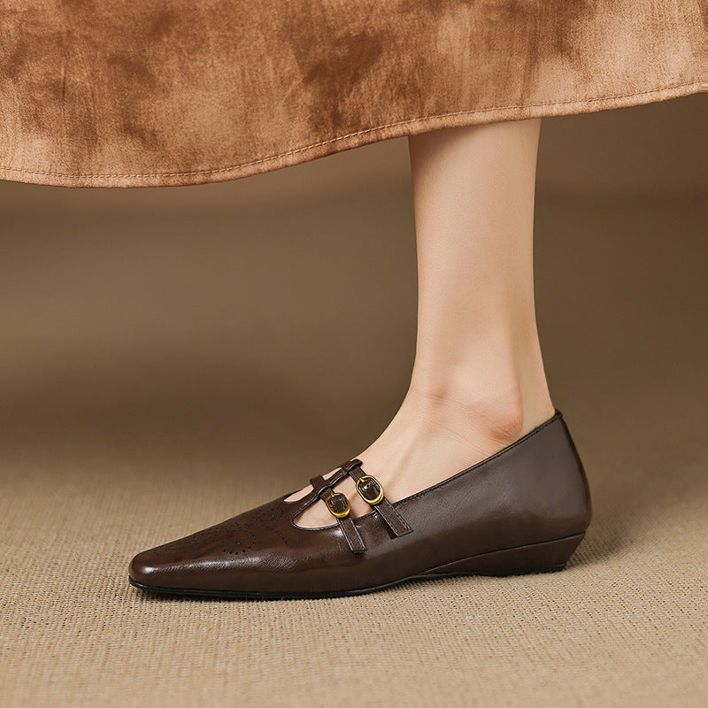 Etta | Mules à double bride avec perforations