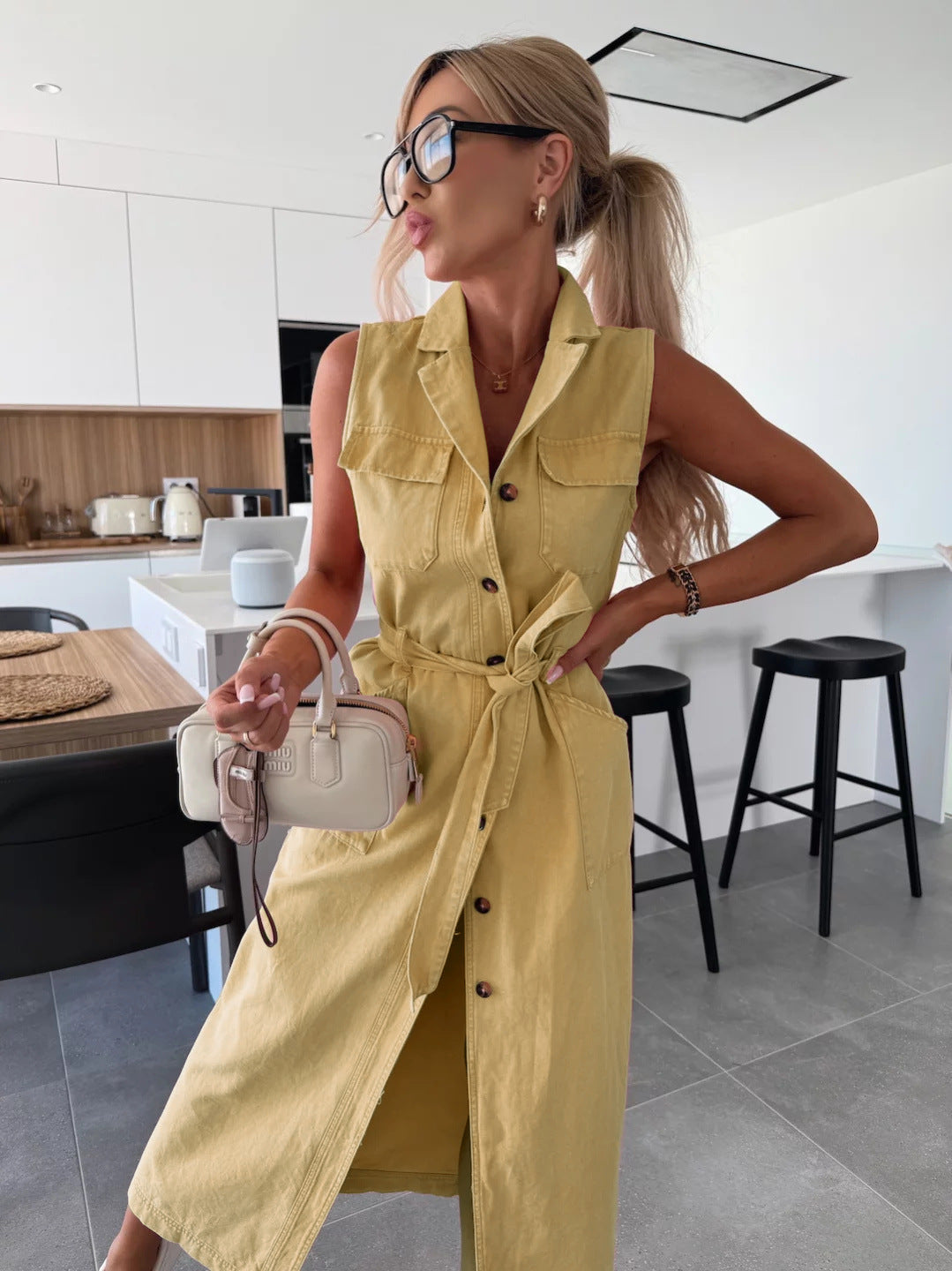 MOREAU LYON | ROBE EN JEAN MODERNE POUR FEMME