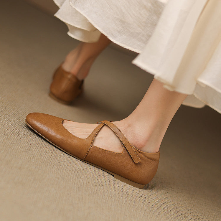 Cara | Ballerines à Sangles Croisées