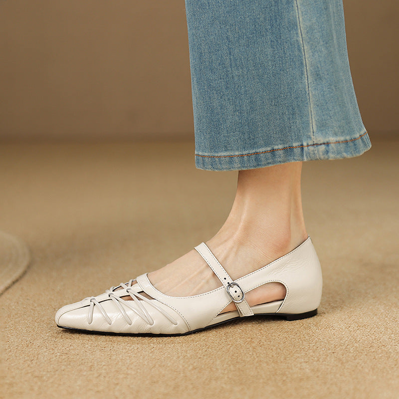 Margery | Ballerines Mary Jane à bride pointue