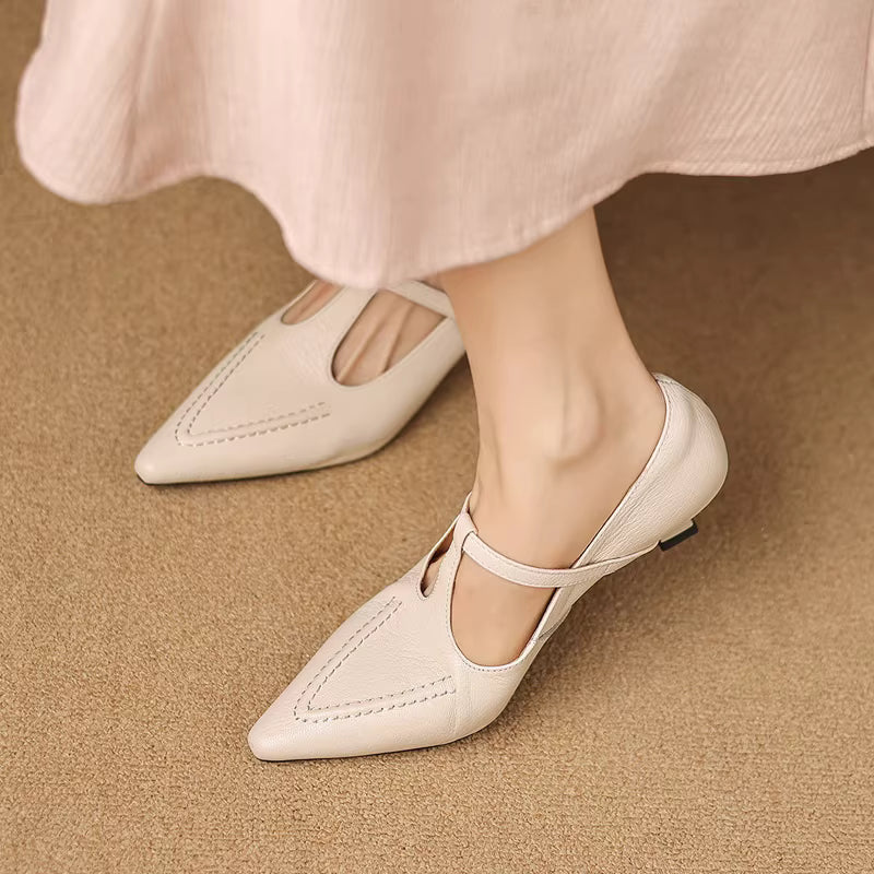 Eliza | Talons T-Strap Pointus
