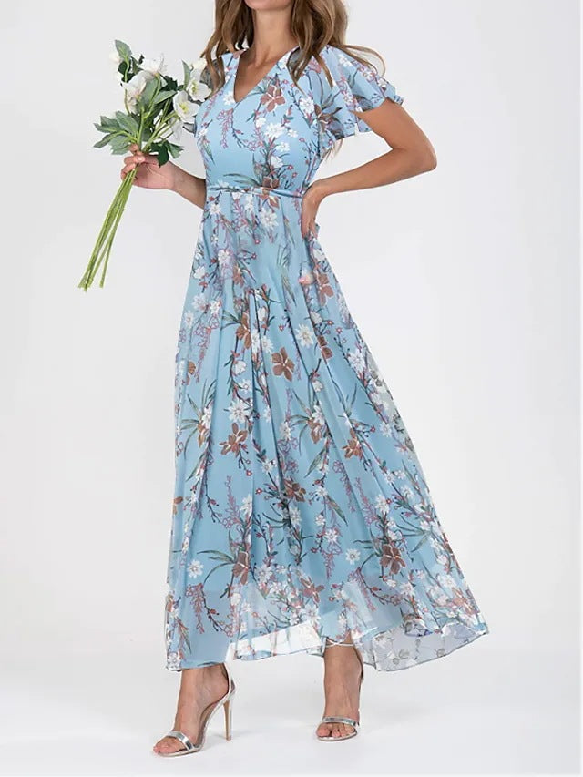 MOREAU LYON | ROBE MAXI FLORALE ÉTÉ POUR FEMMES
