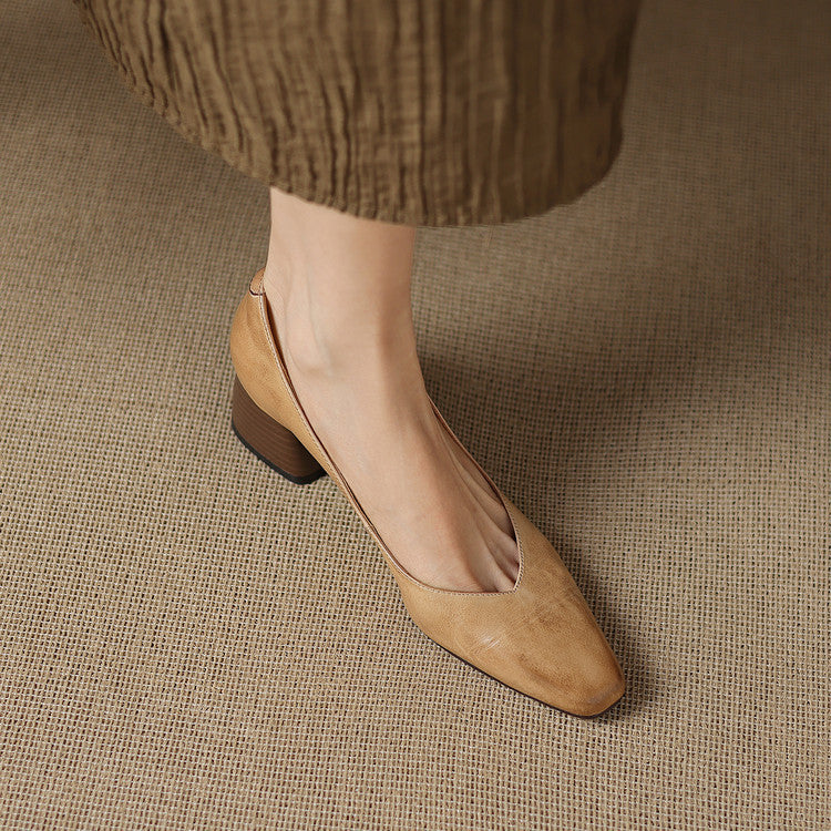 Lila | Talons à Talon Bloc Pointu