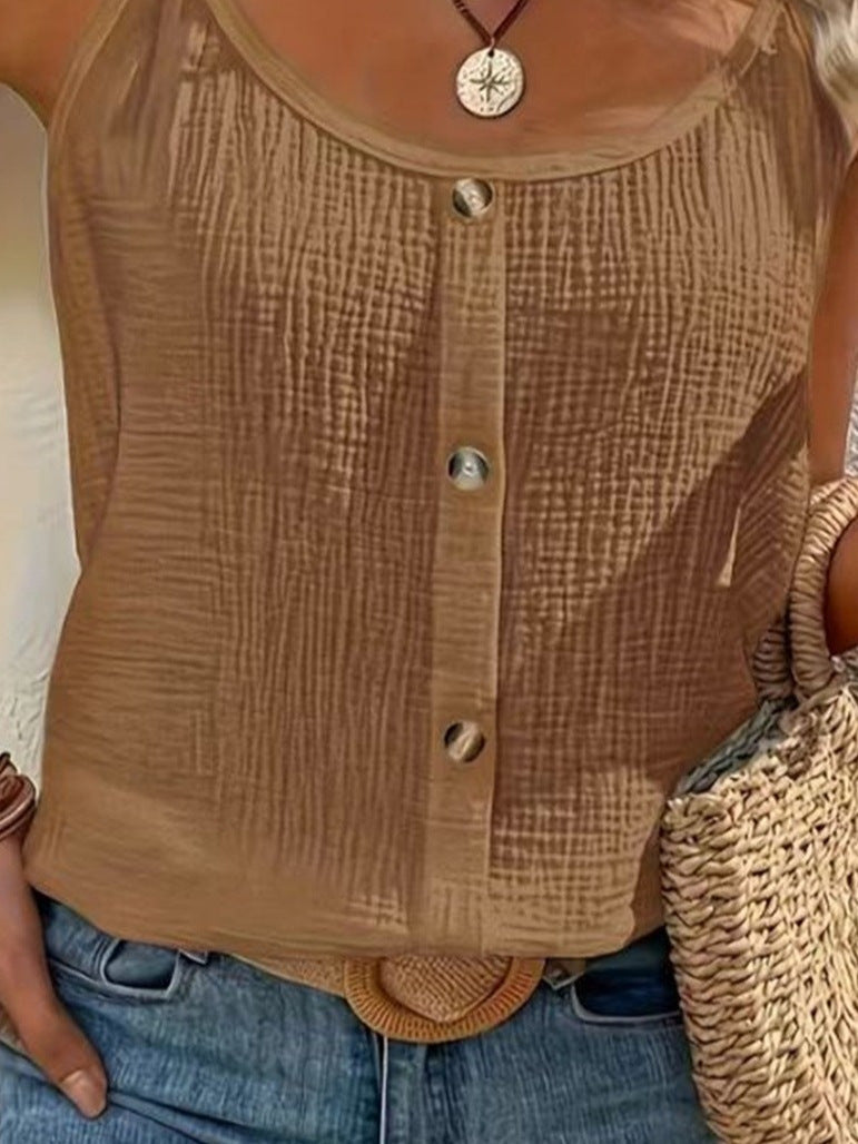 VIDAL BORDEAUX | BLOUSE À FINES BRETELLES POUR FEMMES