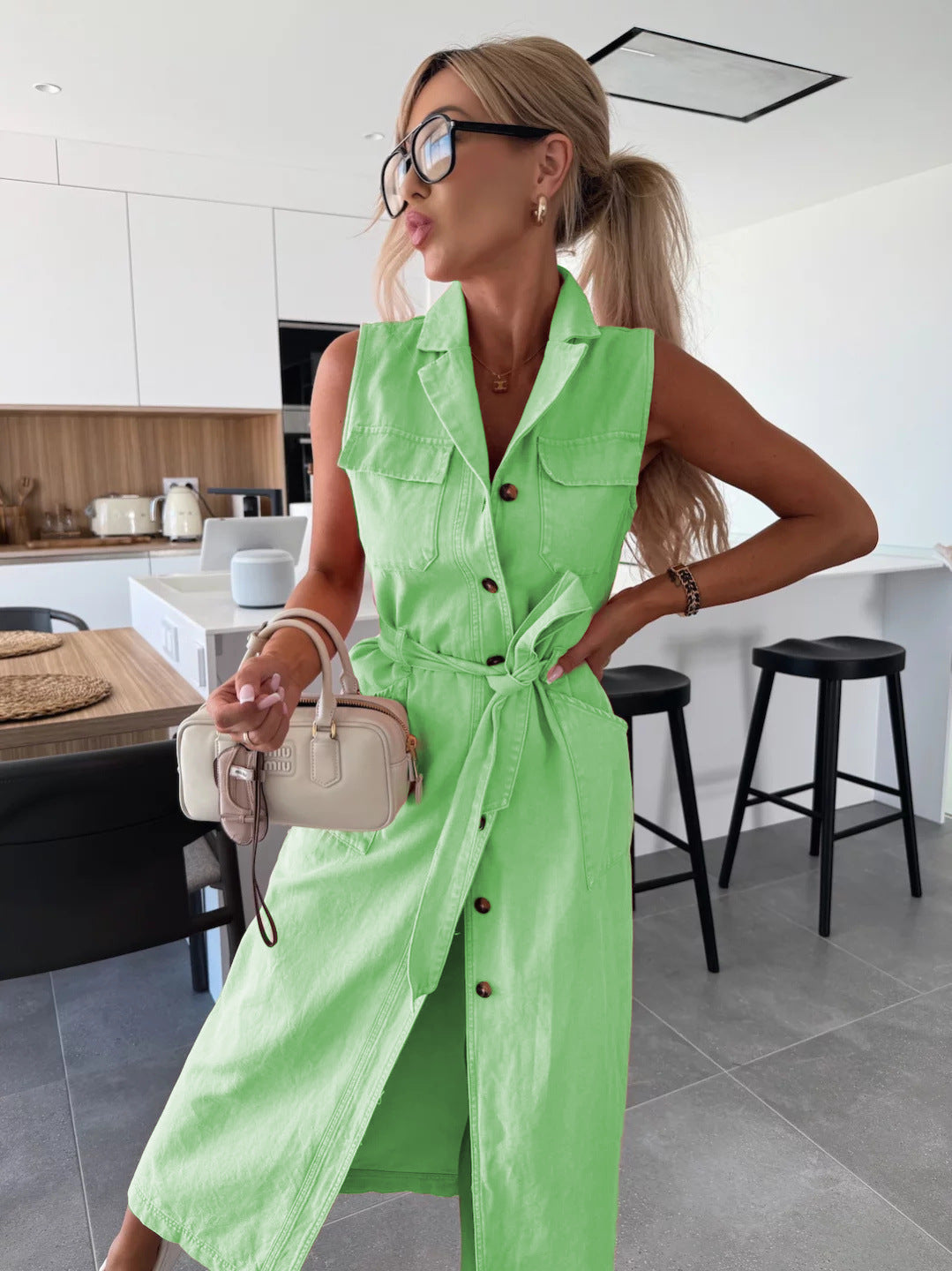 MOREAU LYON | ROBE EN JEAN MODERNE POUR FEMME