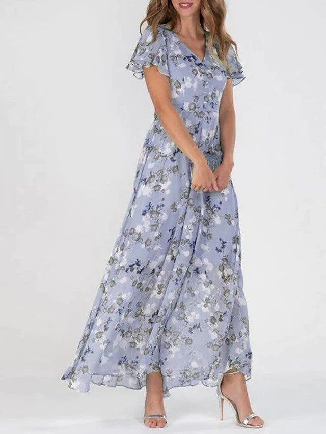 MOREAU LYON | ROBE MAXI FLORALE ÉTÉ POUR FEMMES