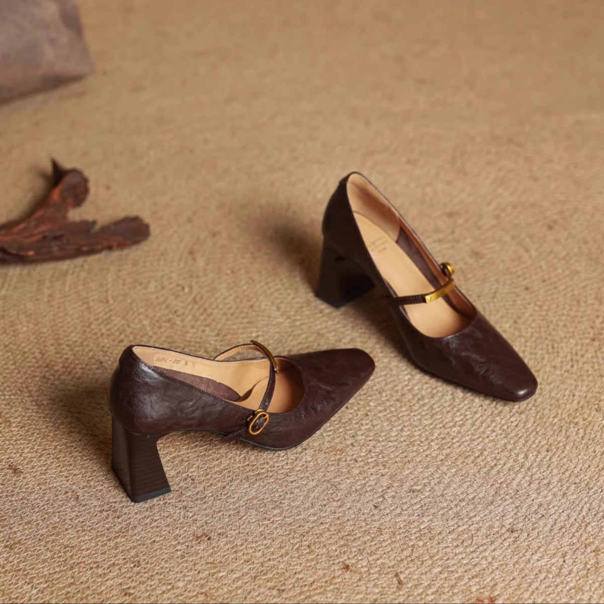 Elise | Talons Mary Jane à talon bloc classique