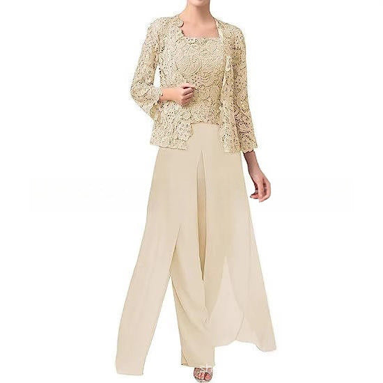 MOREAU LYON | ÉLÉGANTE ENSEMBLE PANTALON EN MOUSSELINE POUR FEMME