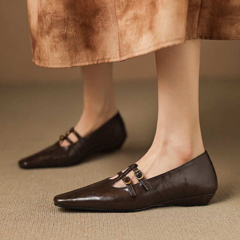 Etta | Mules à double bride avec perforations