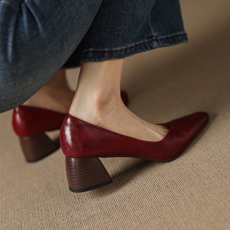 Lila | Talons à Talon Bloc Pointu