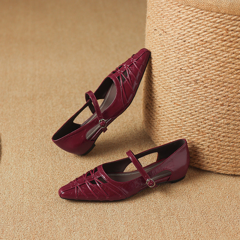 Margery | Ballerines Mary Jane à bride pointue
