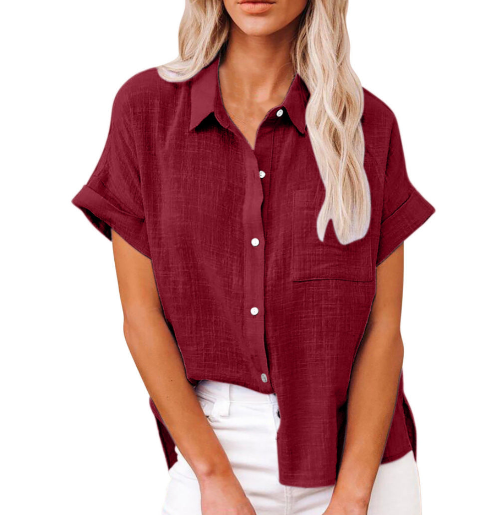 VIDAL BORDEAUX | BLOUSE EN LIN POUR FEMMES