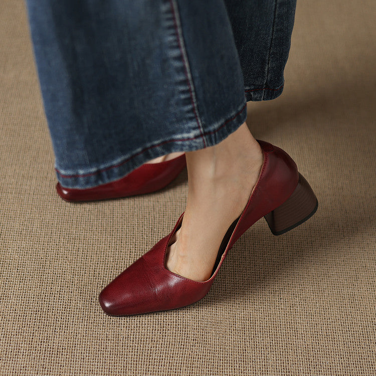Lila | Talons à Talon Bloc Pointu