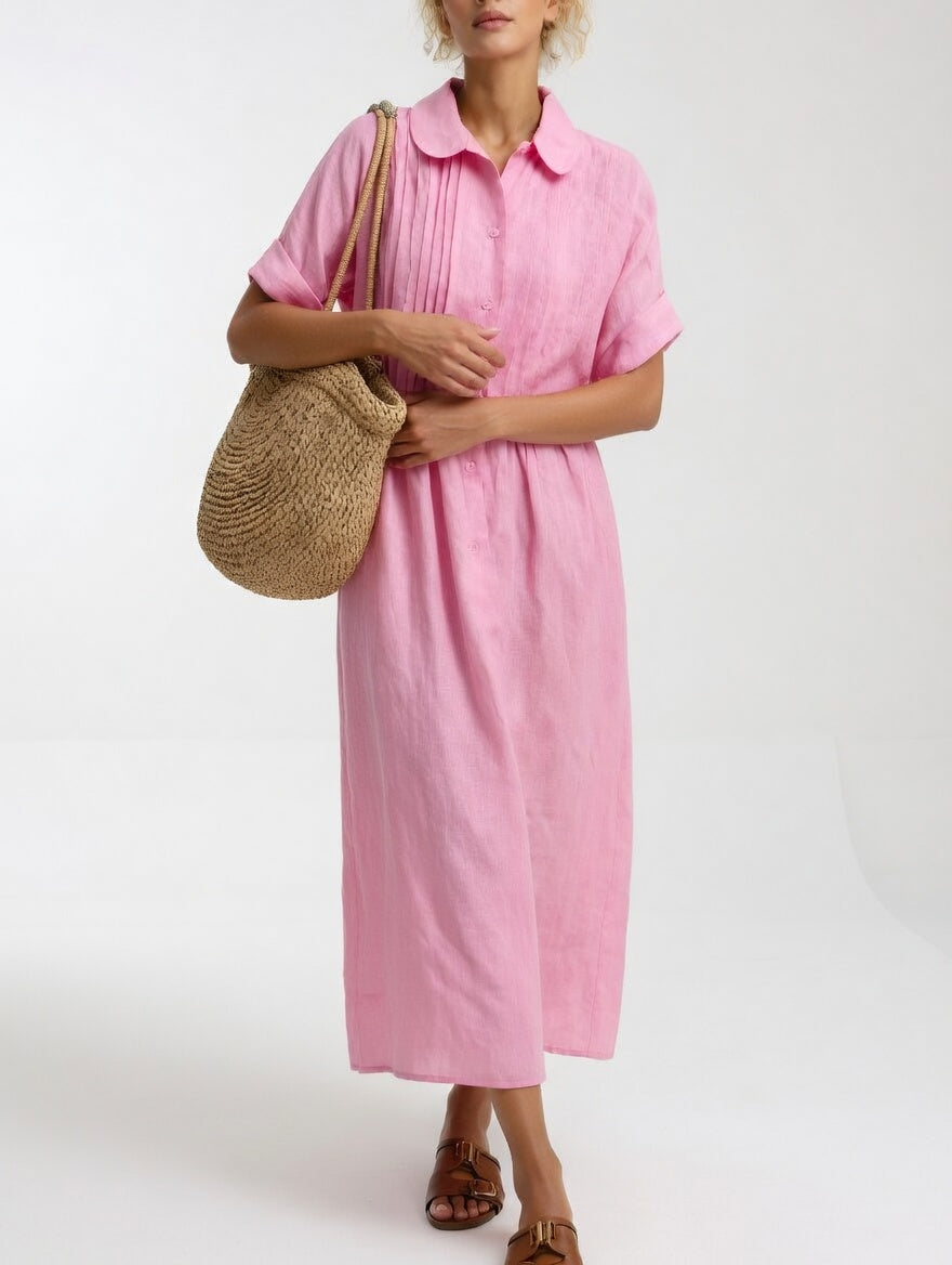 VIDAL BORDEAUX | ROBE CHEMISE FLUIDE POUR FEMMES
