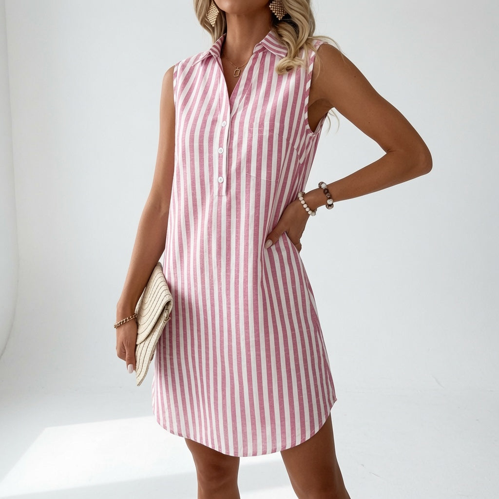 MOREAU LYON | ROBE CHEMISE RAYÉE POUR FEMMES