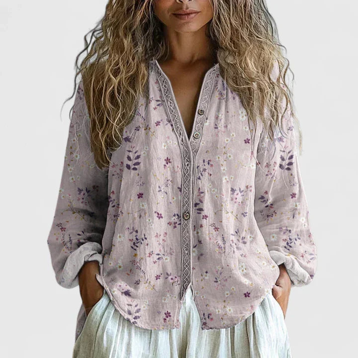 VIDAL BORDEAUX | BLOUSE IMPRIMÉE POUR FEMME