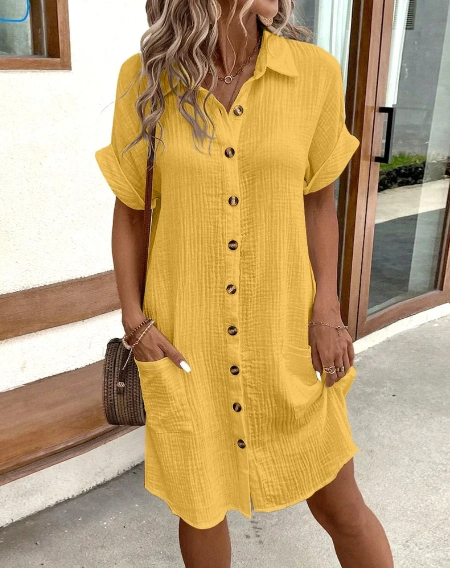 MOREAU LYON | ROBE MINI À COL EN V POUR FEMMES