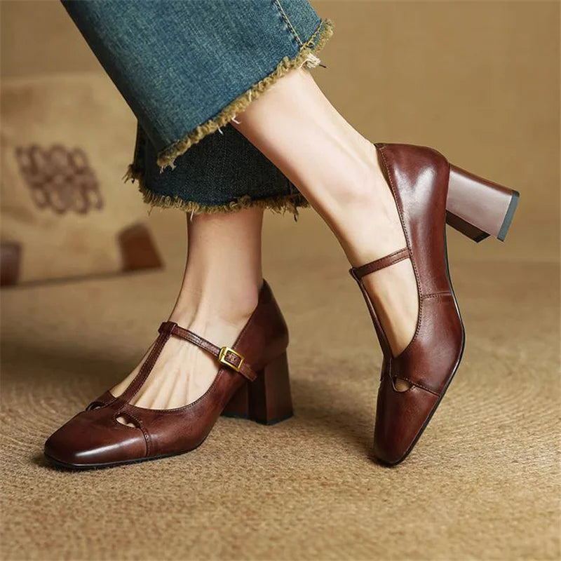 Elena | Talons T-Strap Intemporels