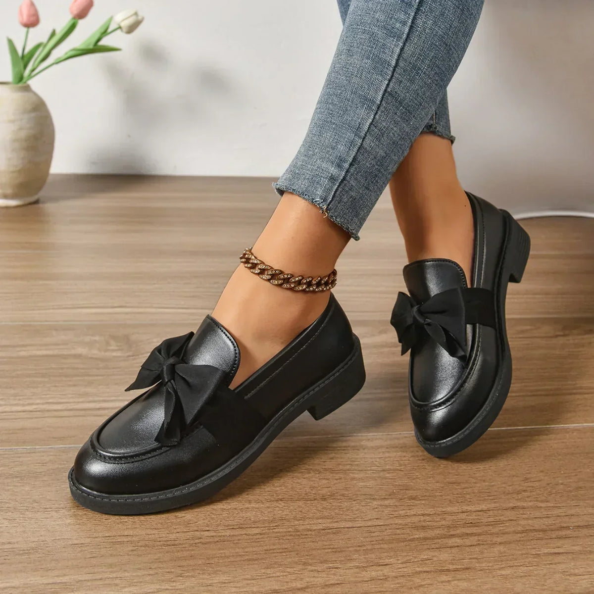 Marielle | Mocassins avec Détail en Nœud