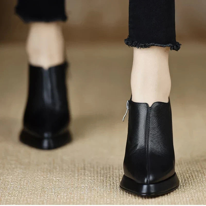 Evelyn | Talons Blocs à Bout Pointu