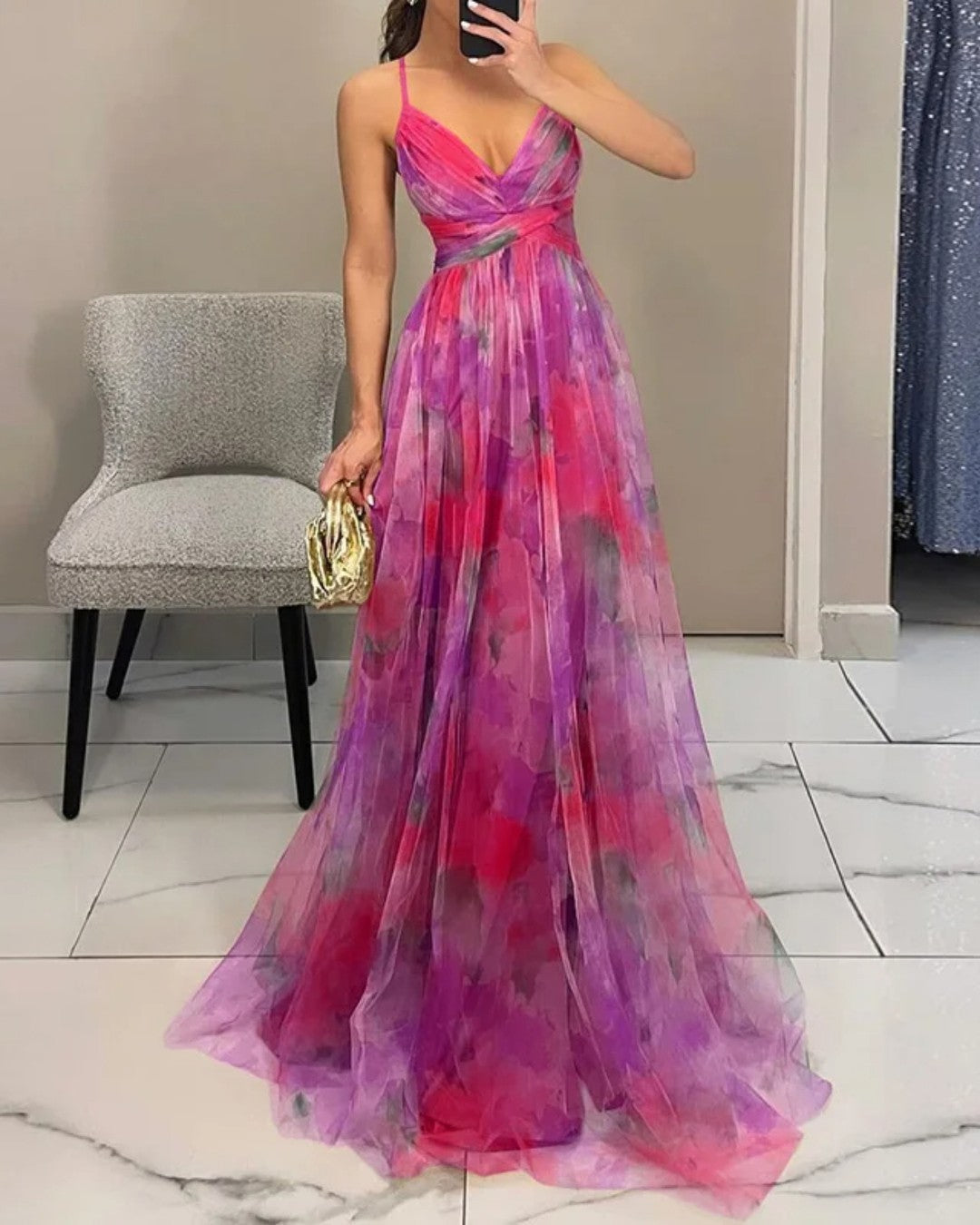 MOREAU LYON | ROBE MAXI FLORALE POUR FEMMES