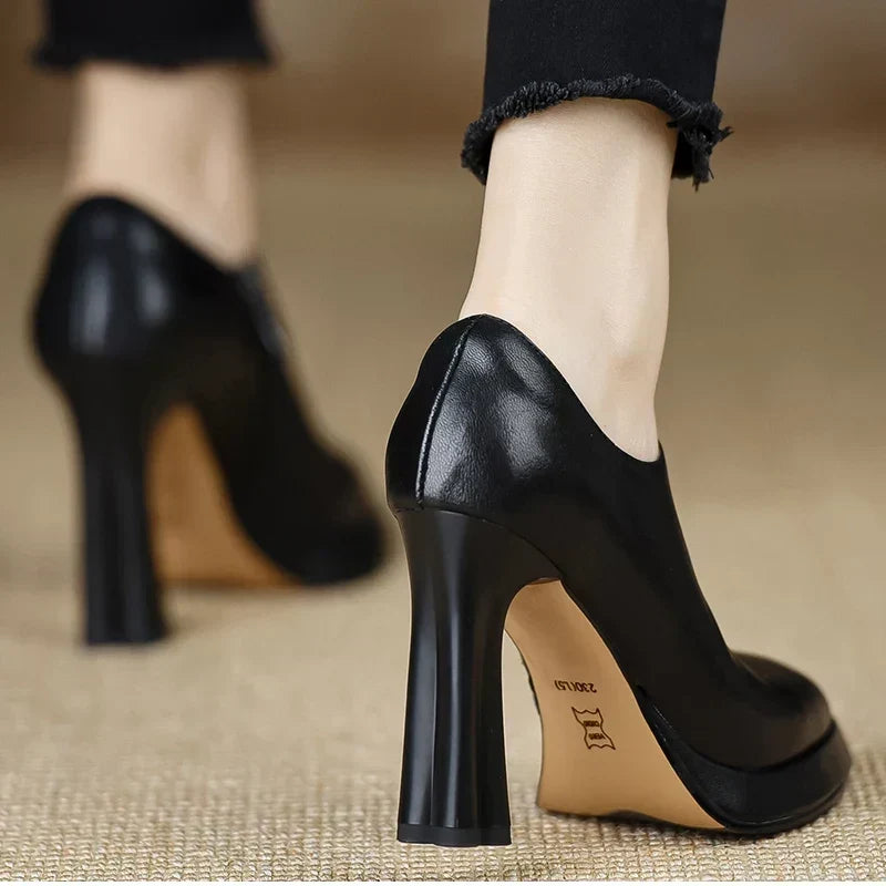 Evelyn | Talons Blocs à Bout Pointu