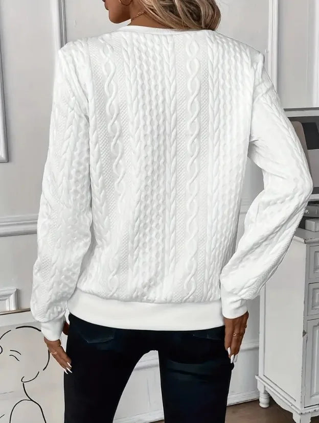VIDAL BORDEAUX | SWEAT ZIPPÉ TEXTURÉ POUR FEMMES