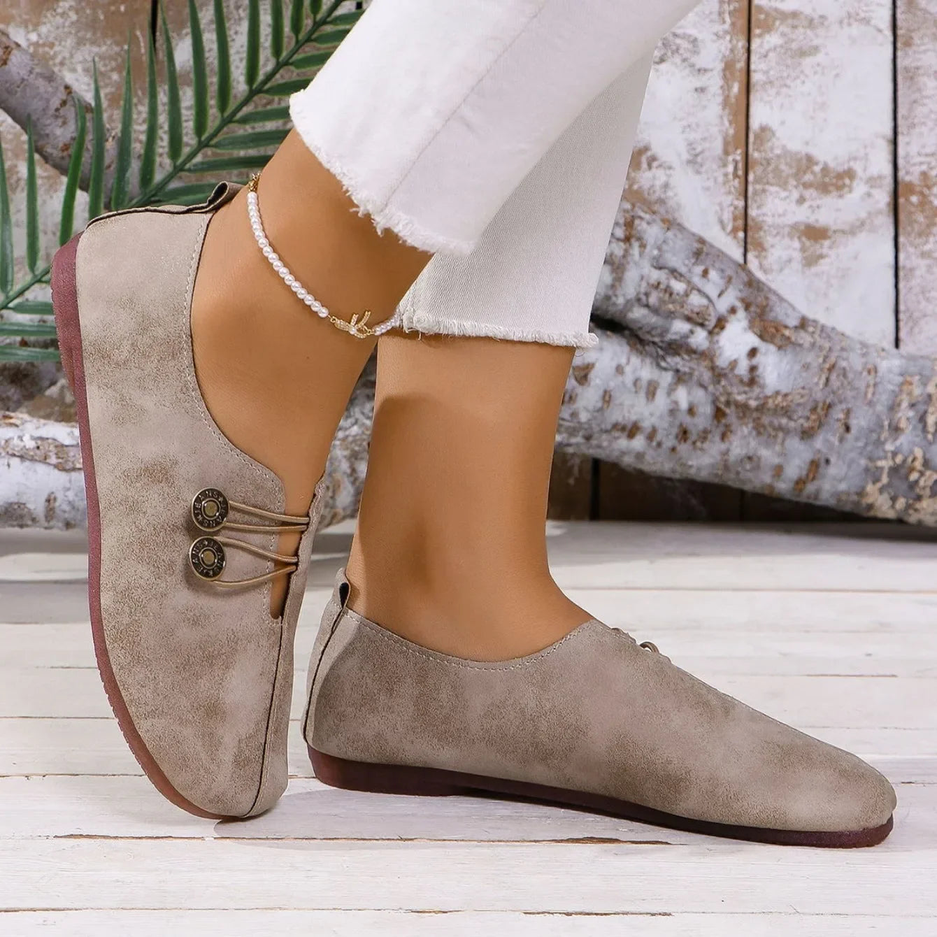MOREAU LYON | CHAUSSURES MOCASSINS BOUTON POUR FEMMES