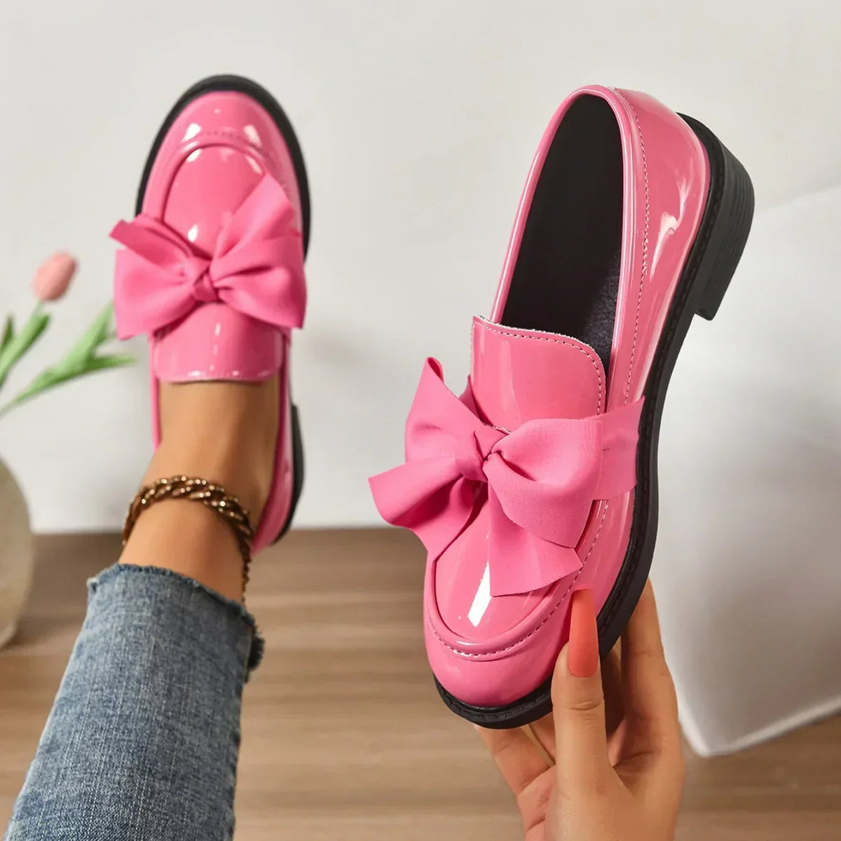 Marielle | Mocassins avec Détail en Nœud