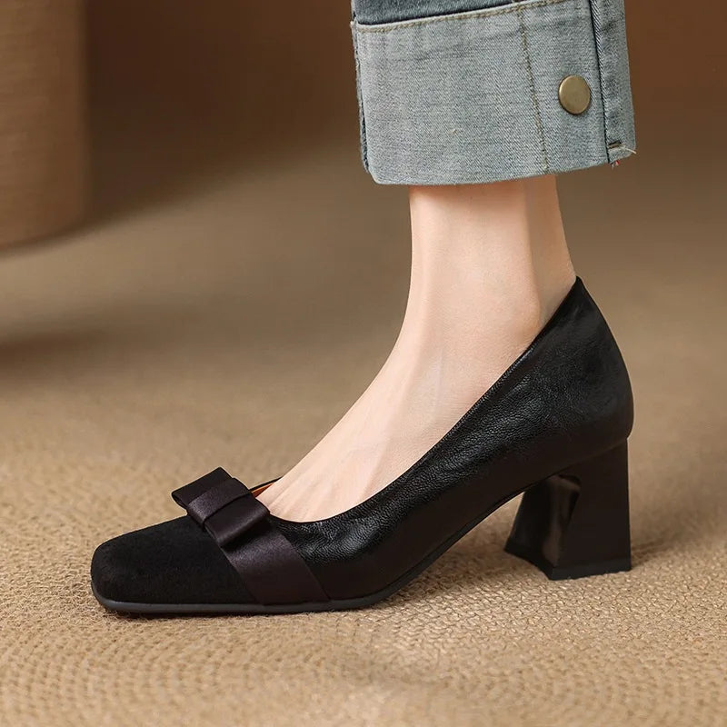 Marnelle | Talons Blocs à Devant Arrondi