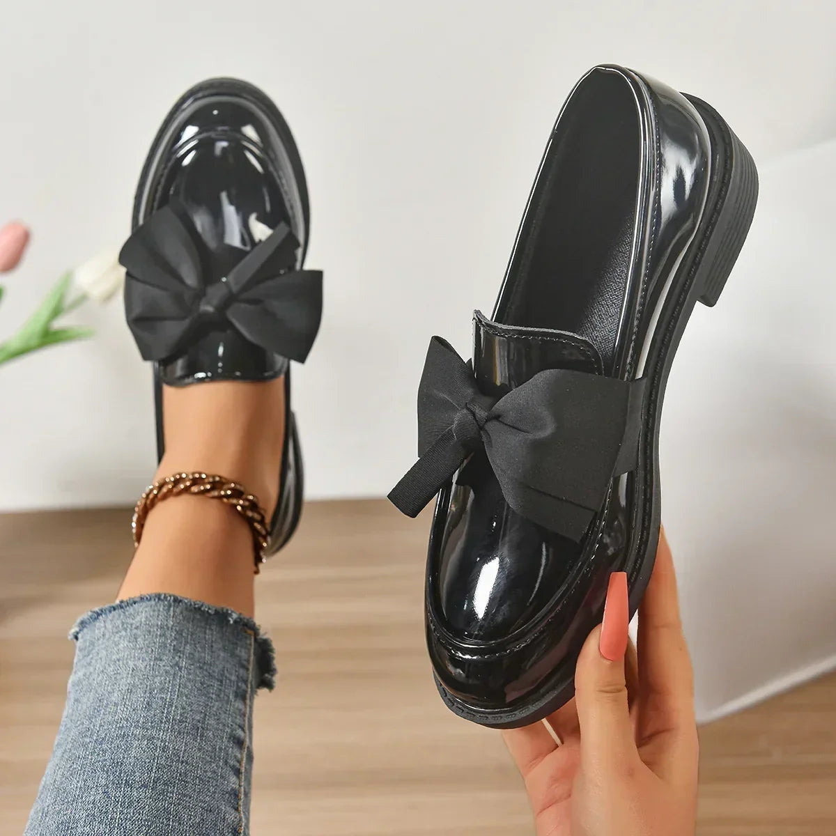 Marielle | Mocassins avec Détail en Nœud