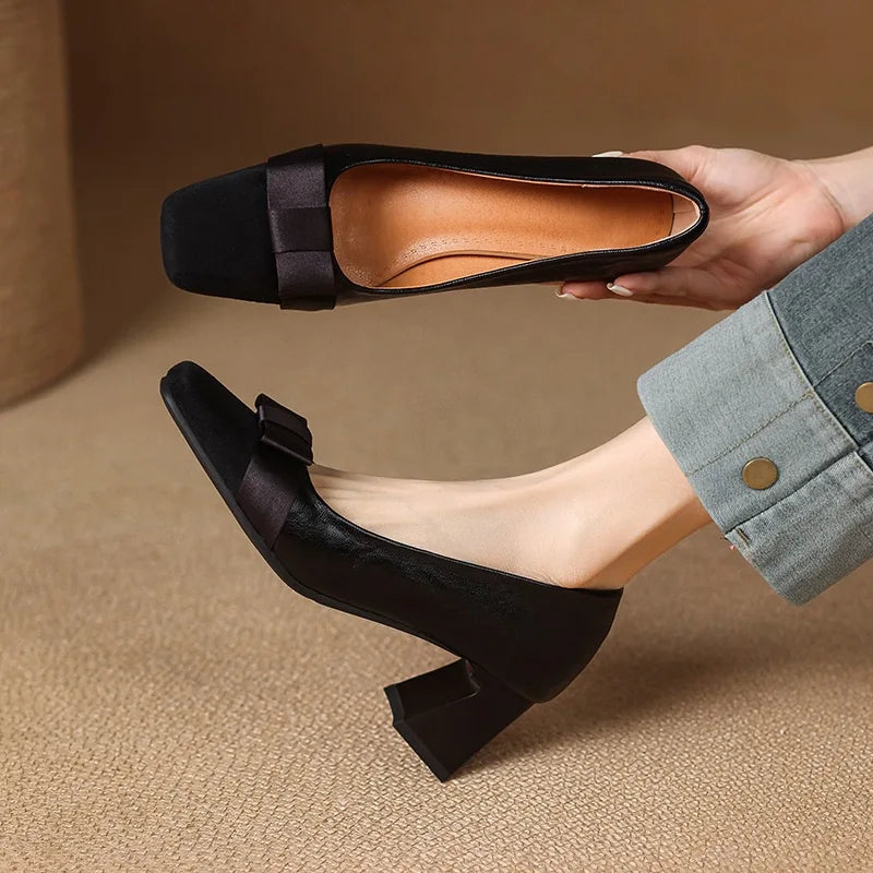 Marnelle | Talons Blocs à Devant Arrondi