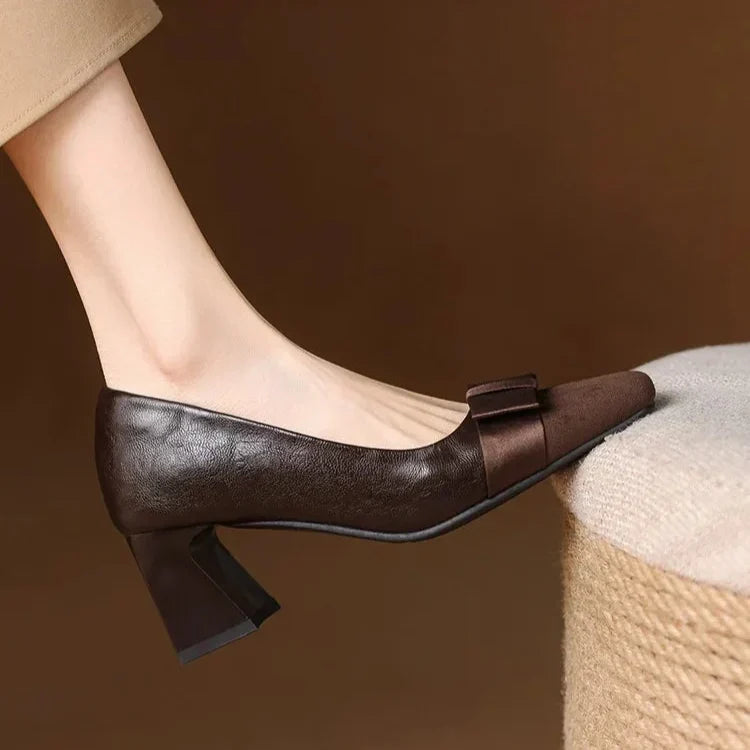 Marnelle | Talons Blocs à Devant Arrondi
