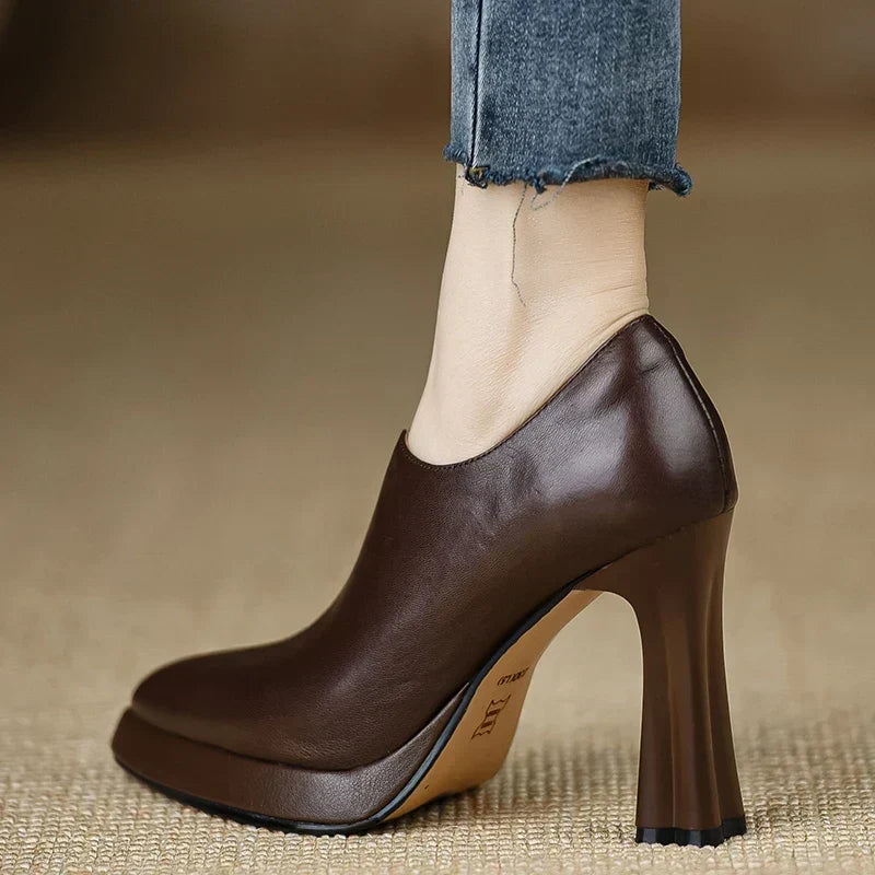 Evelyn | Talons Blocs à Bout Pointu