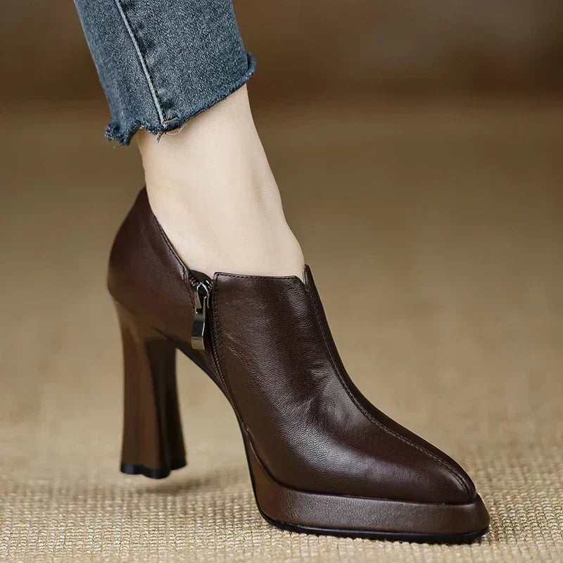 Evelyn | Talons Blocs à Bout Pointu